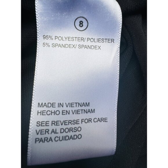 2/$25 Shelby Palmer M Black Wrap Midi Wide Leg Romper - Picture 8 of 12